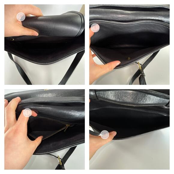 Vintage Coach Avenue Bag 9886 Black USA 1990s - Picture 10 of 10